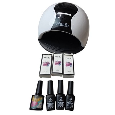 Hasfu UV LED Nail Lamp Bundle with Beetles & Modelones Gel Polish Set Glitter A5