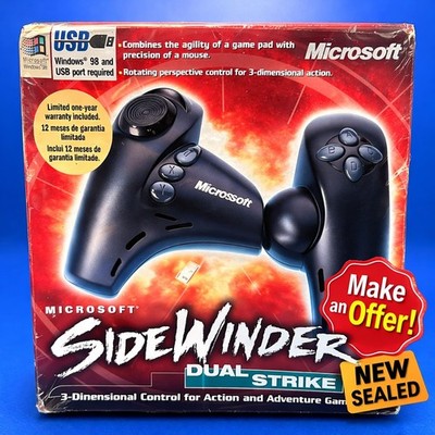 Microsoft SideWinder Dual Strike C3L-00006 USB PC Controller NEW Sealed