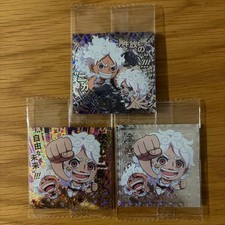 MINT One Piece Seal Wafers Luffy Bonney 3pcs Set + Secret SEC Parallel