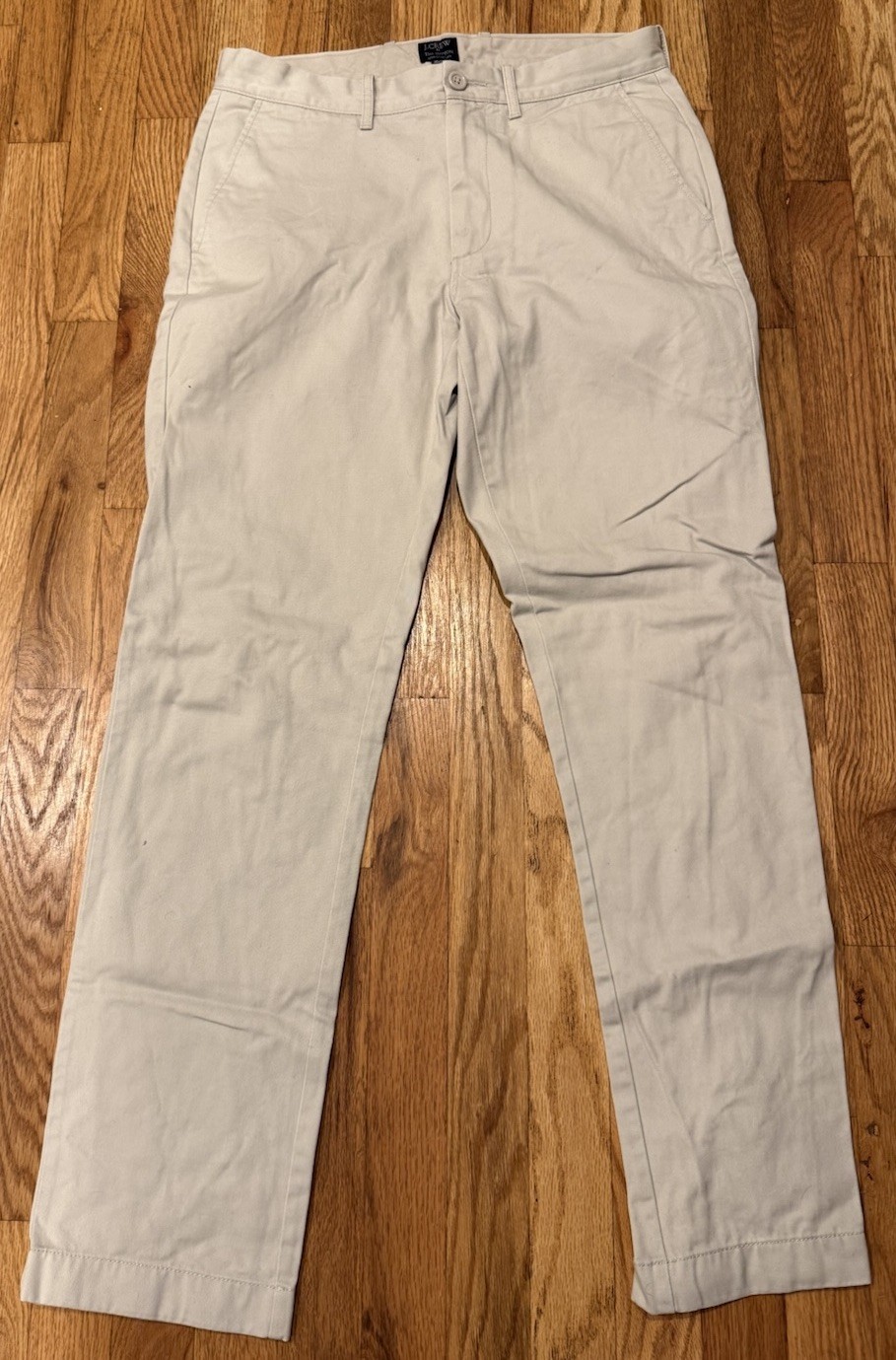 J. Crew The Sutton Khaki Stone Chino Slim Pants, Size 31x32, Great Condition