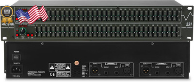 Graphic Equalizer 31-Band Stereo EQ for Home Audio Dual Channel Professional DJ