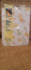 Carters Vintage NOS Fitted Crib Sheet Cotton Knit Baby Animals Print Prop USA