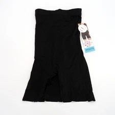 Assets by Spanx Black Shaping High Waisted Mid-Thigh Shorts Women's Size Large