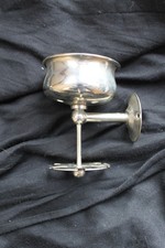 Wall Mount Vintage Antique Nickel over Brass Cup Toothbrush Holder