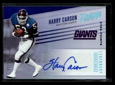 2017 Panini Prestige Harry Carson Legendary Signatures Platinum Auto /25 UX7755