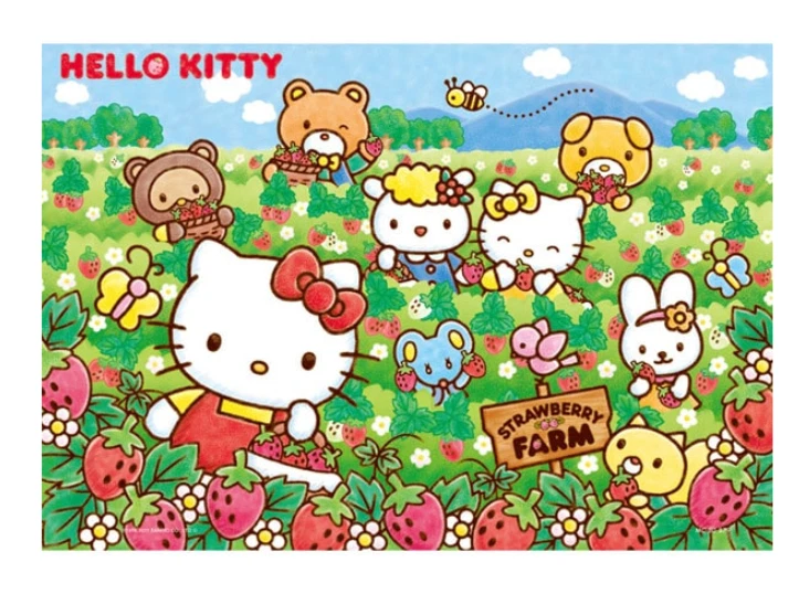 Детская головоломка Tenyo, 80 штук, MC-80-879, Hello Kitty's I Love Strawbe для детей от 5 лет - Изображение 3 из 4