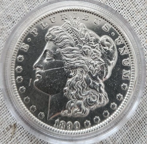 1890 Morgan Silver Dollar AU