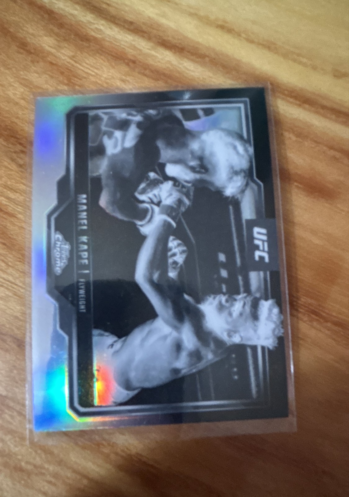 2024 Topps Chrome UFC - Manel Kape #119 Negative Refractor (RC)