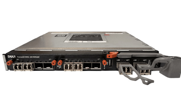 Módulo de conmutador Dell 1C01H M1000E Force10 MXL 10/40 GbE con módulo SFP, módulo FC