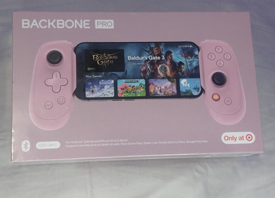 Backbone Pro Pink Mobile Controller Bluetooth/USB-C Ergonomic Remappable Buttons