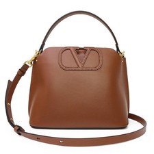 Bolso de Hombro VALENTINO Filmy V Logo 5W5B0Q53NQTHG5 Cuero Marrón Unisex #BCB1164