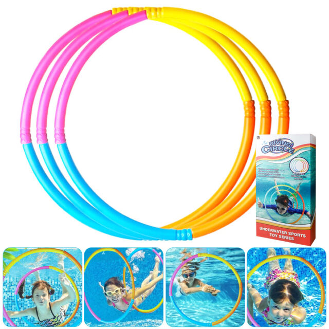 15x Pool-Ring-Spielzeug-Set Tauch-Schwimmringe bunte sinkende Pool-Ringe
