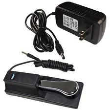 Adattatore AC + Sostenere Pedale Per Casio WK-240 XW-P1 XW-G1 Tastiere