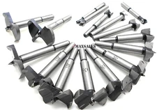 16pc Forstner Drill Bit Set Woodworking Hole Saw Set 1/4" - 2-1/8"