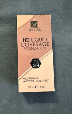 OBLHER HD LIQUID COVERAGE FOUNDATION 24 HR WEAR 30ml