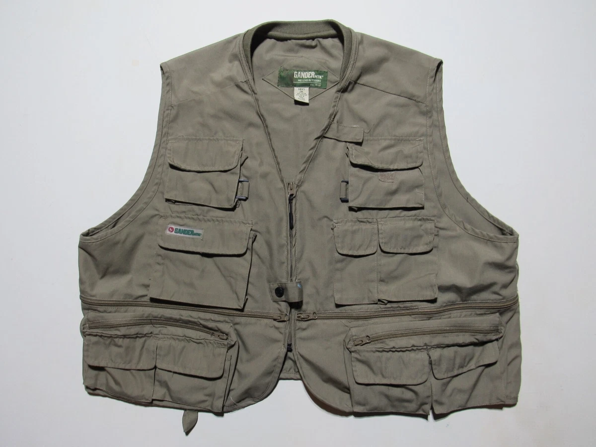 Gilet De Chasse Et Pêche Gander Mountain – Vert/brun Taille S – Neuf Sous Blister