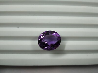 Amethyst Oval Shape Cut Stone Purple 1 Piece 6.70 Cts Natural Gemstone