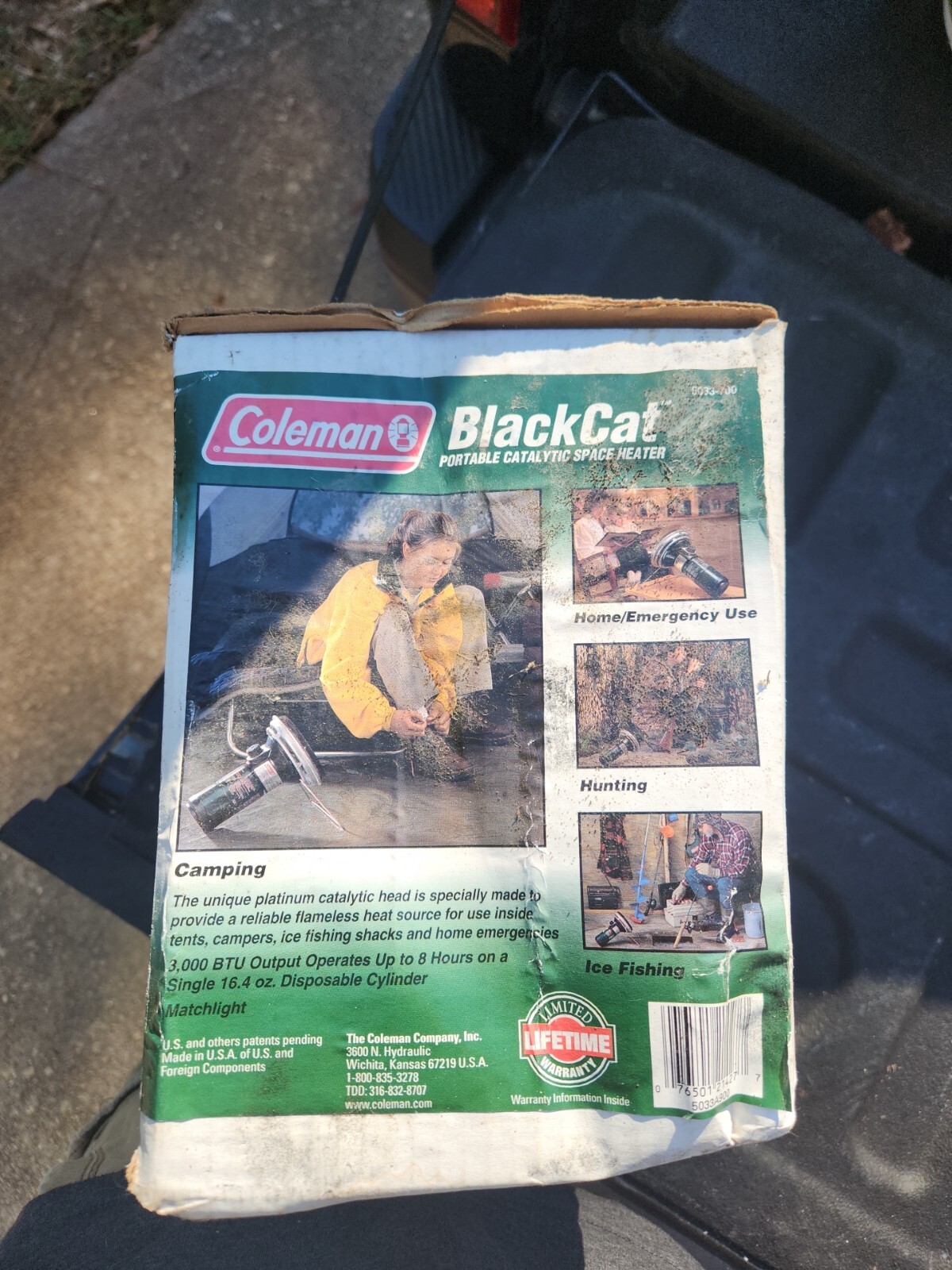 NEW Coleman BlackCat Portable Catalytic Space Heater 5033-700 indoor / outdoor