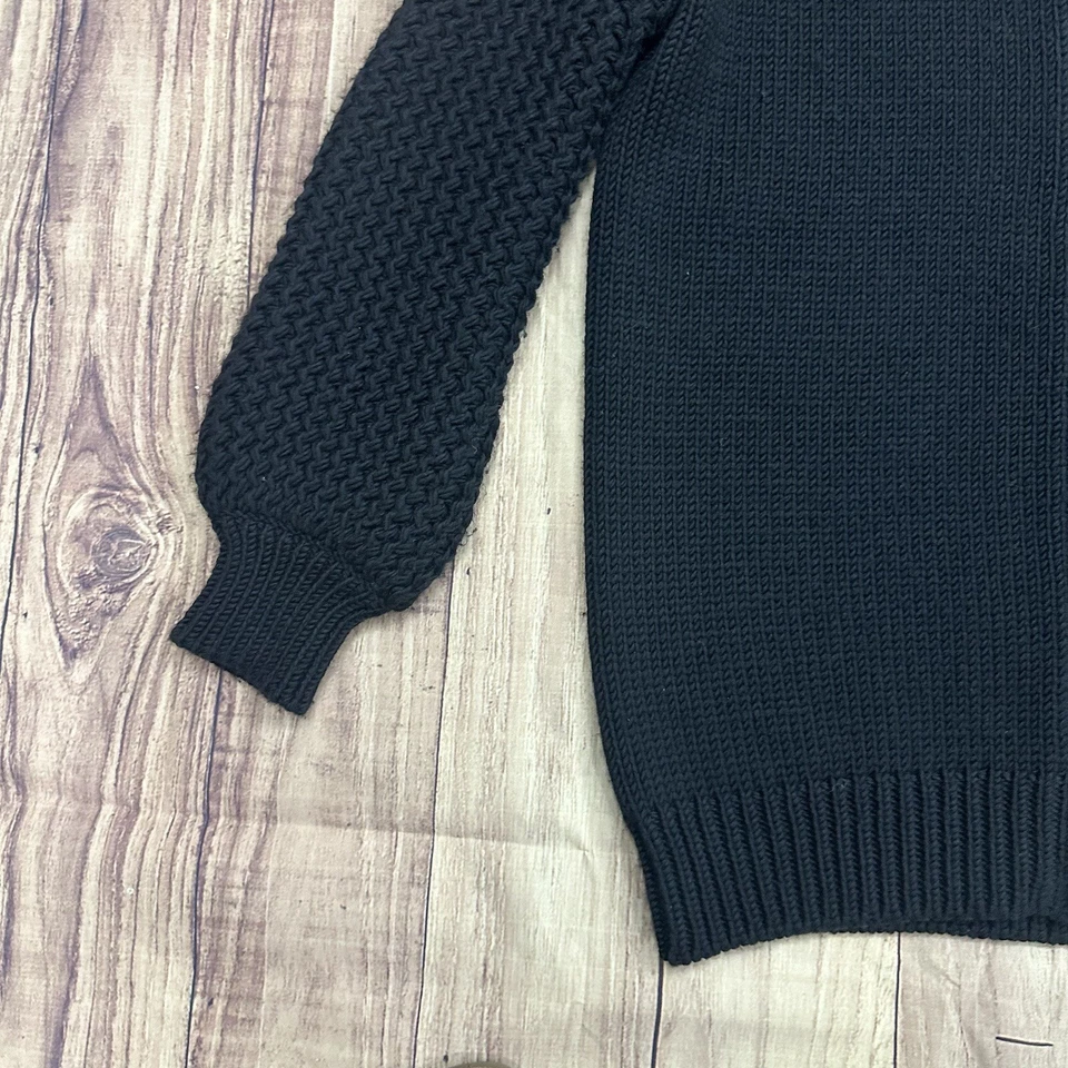 Dsquared2 Black 100% Wool Sweater Cardigan Full Zip Mens Size Large/XL - Image 3 of 4