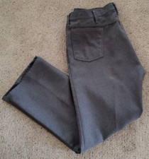 Vtg Wrangler Mens Pants 40x32(30) Gray Wrancher Polyester Western USA Made 82HG