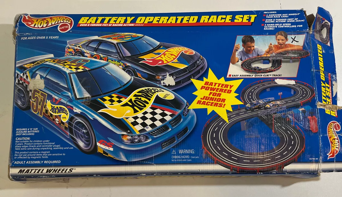 Vintage Hot Wheels Battery Operated Race Set Slot Car eBay