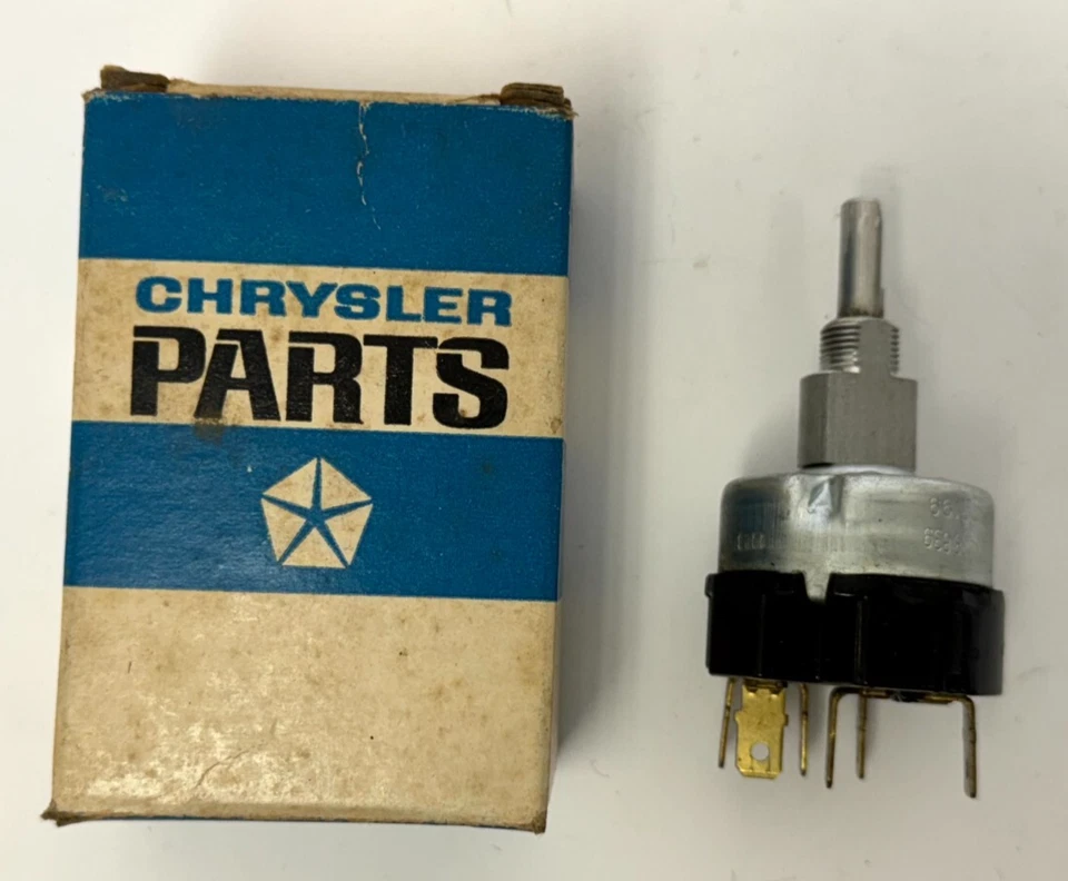 Interruptor limpiaparabrisas Dodge Plymouth Valiant Dart 1973-1974 2 velocidades 3488839 nuevo de stock Foto 3 de 4