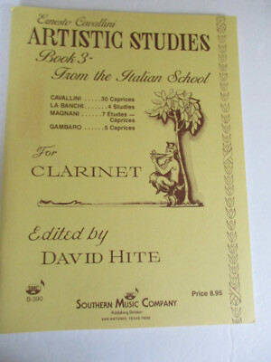 Ernesto Cavallini Artistic Studies #3 from Italian School Clarinet Sheet Music