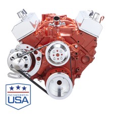 Chevy Small Block Serpentine Conversion - Alternator Long Water Pump 283 350 Sbc Chevy Small Block Serpentine Conversion - Alternator Long Water Pump 283 350 Sbc