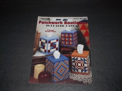 Leasure Arts Leaflet 1647 Patchwork Boutique in Plastic Canvas with 8 Designs