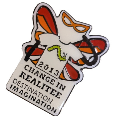 Destination Imagination Pin 2013 Change in Realitee Green Worm Butterfly Glasses
