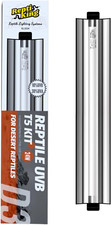 UVB Reptile Light 24W T5 Light Fixture 10.0 UVB Tube Kit for Desert Dwelling Re
