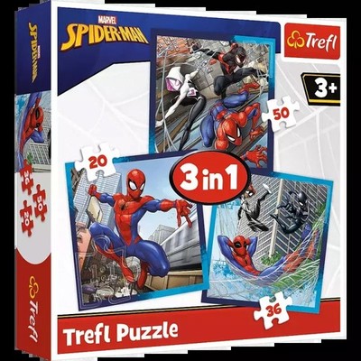 Puzzle 3w1 Marvel Spider-Man. Pajęczy przyjaciele - Trefl