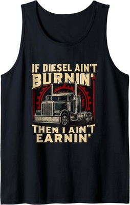 #ad Trucker Father Trucker Funny Truck Driver Trucking Men Dad Tank Top $33.99