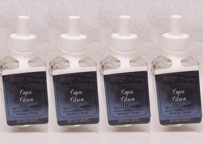 4 Bath & Body Works CAPRI CITRON Wallflower Fragrance Oil Refill Bulb