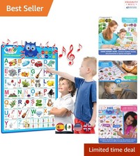 Large Alphabet Learning Chart - Engaging Bilingual Educational Toy for Kids