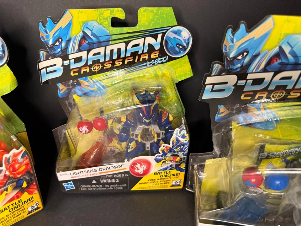 Figuras de acción B-Daman Crossfire Strike Avian Lightning Fin Dracyan BD-02-04-06 Foto 3 de 4