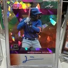 Leaf Vivid Jefferson Rojas Rookie On Card Autograph Numbered 2/3!!