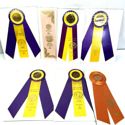AKC Dog Show Ribbons 1980's 1990's Lot of 7 KS WY MO SD IA In Original Package