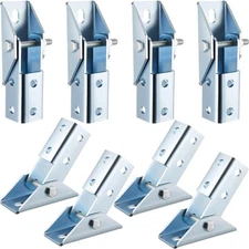 8 Pcs Adjustable Solar Panel Brackets for 1/2 in Bolts in 1-5 | 8 in Strut