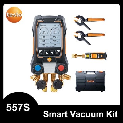 Testo 557s Kit Smart Digital Manifold Bluetooth with 1xTesto 552i & 2xTesto 115i
