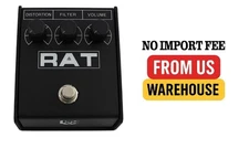 Pro Co RAT 2 Distortion Pedal, Current Draw: 0.6mA (idle) - 1.6mA (full-on)