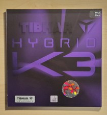 Tibhar Hybrid K3 FX, Schwarz, Max., Belag, TT...