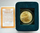 2000 American Silver Eagle 24K Gold Select-Layered - Washington Mint