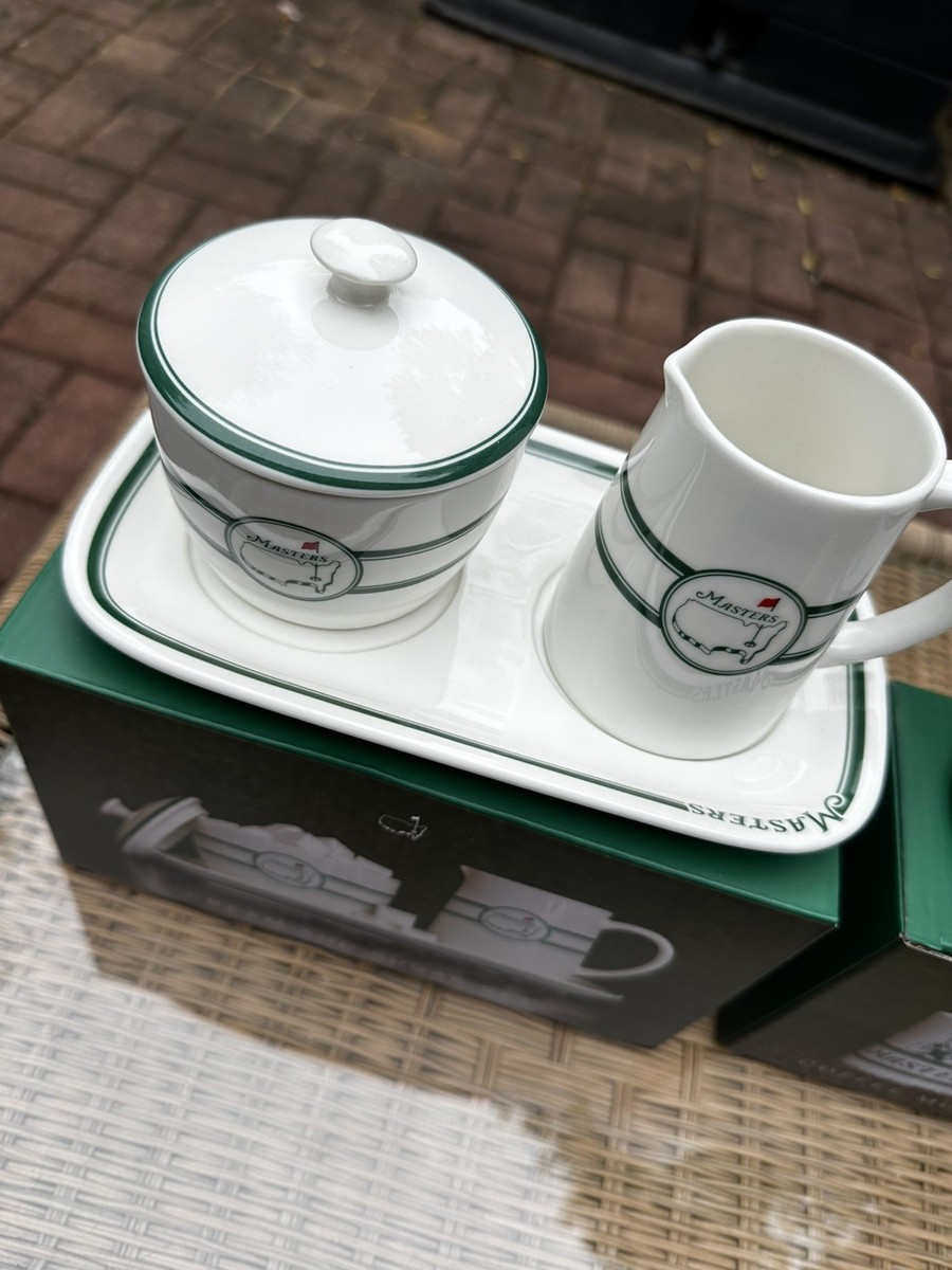 2026 Masters Coffee Cup Gnome Mug, Cream and Sugar Full Set- NEW