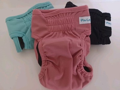 Paw Legend 3 PACK Reusable Washable Dog Diapers Female Size XS