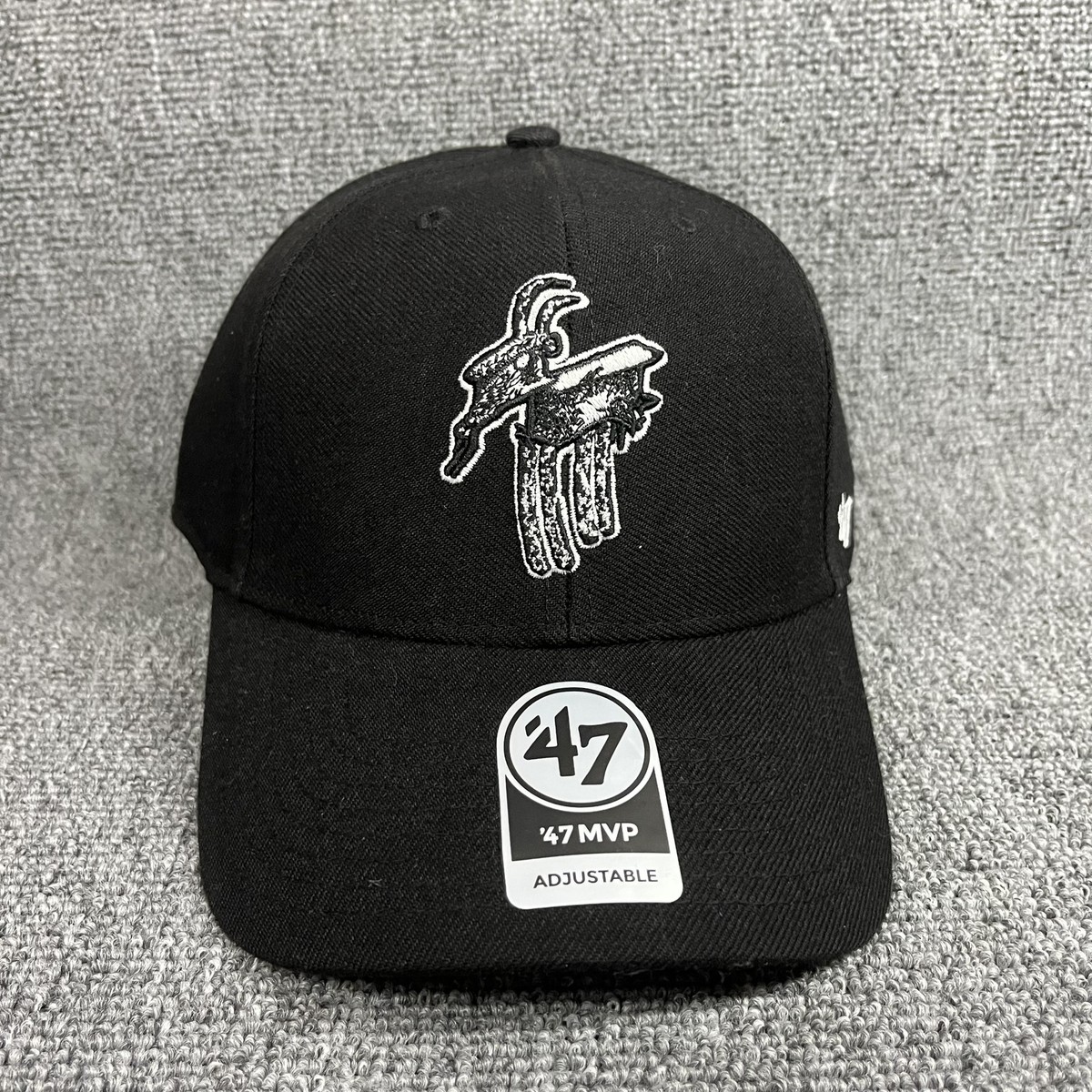 '47 Brand MVP Kozička Praha Black Adjustable Baseball Cap Hat New