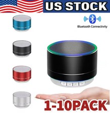 Mini Portable Bluetooth Speaker Rechargeable Lot Wireless Stereo USB/TF/FM Mode