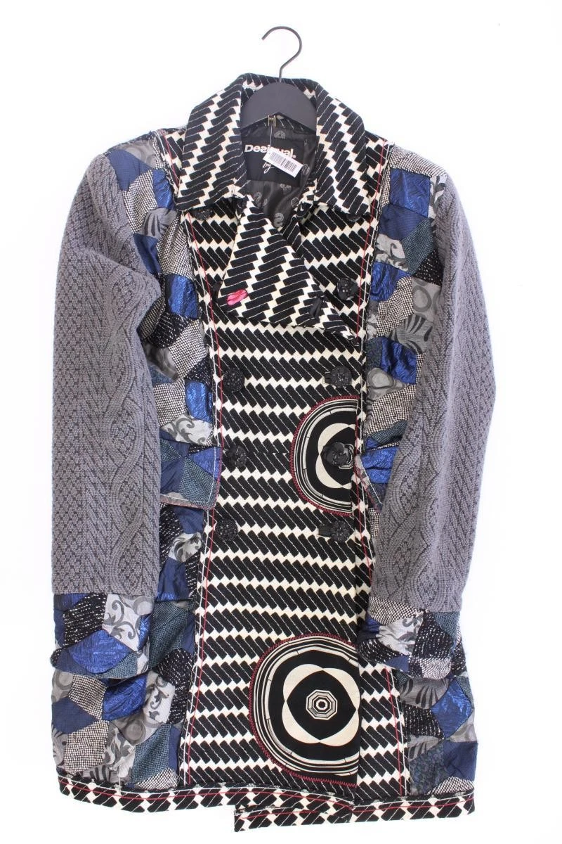 ⭐ Desigual Regular Mantel für Damen Gr. 44, XL grau ⭐