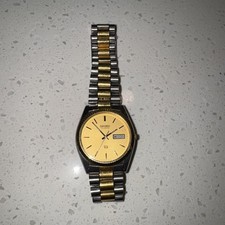 Rare Vintage Watch, Seiko, quartz, Two Tone silver and gold band