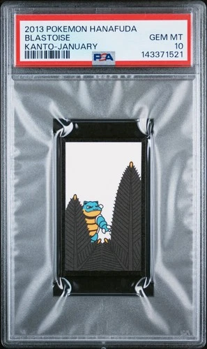 2013 POKEMON HANAFUDA KANTO JANUARY BLASTOISE PSA 10